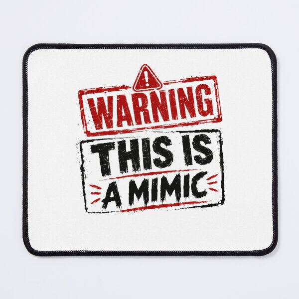 Item preview, Warning This Is A Mimic Dungeons Dragons Gaming Monster designed and sold by Star3NowForMe.