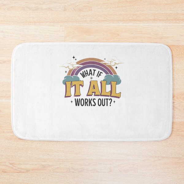 Item preview, What If It All Works Out? Positive Mindset Encouragement Optimism Inspiration designed and sold by Star3NowForMe.