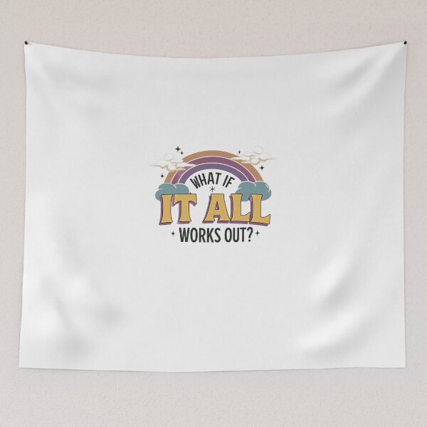 Item preview, What If It All Works Out? Positive Mindset Encouragement Optimism Inspiration designed and sold by Star3NowForMe.