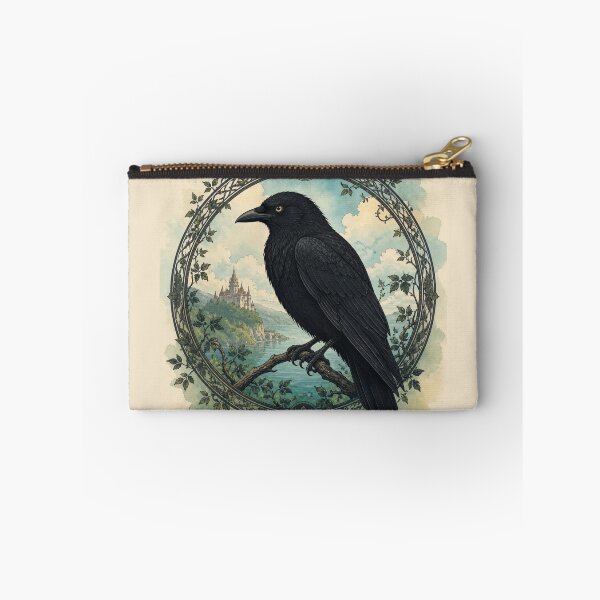 Item preview, Studio Ghibli Black Raven Castle Watercolor Botanical Art designed and sold by GrinGalore.