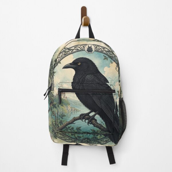 Item preview, Studio Ghibli Black Raven Castle Watercolor Botanical Art designed and sold by GrinGalore.