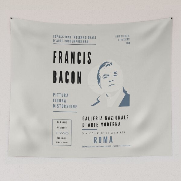 Item preview, Francis Bacon Fictional Art Exhibition Poster – Vintage 1960s Italian Art designed and sold by FULLER FACTORY.