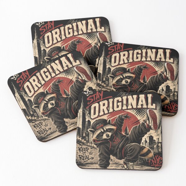 Item preview, Stay Original Breakdancing Raccoon Streetwear NYC designed and sold by @SHINTOSARTSTORE.
