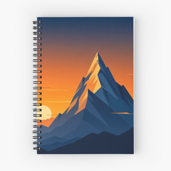 Item preview, Golden Hour Mountain Peak Vector Illustration designed and sold by @VIRAT DESIGNER@.