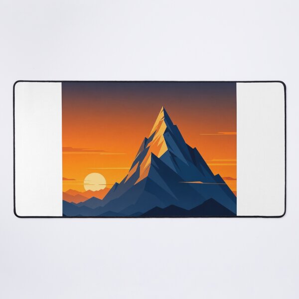 Item preview, Golden Hour Mountain Peak Vector Illustration designed and sold by @VIRAT DESIGNER@.