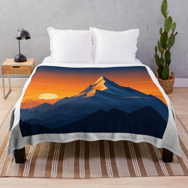 Item preview, Golden Hour Mountain Peak Vector Illustration designed and sold by @VIRAT DESIGNER@.