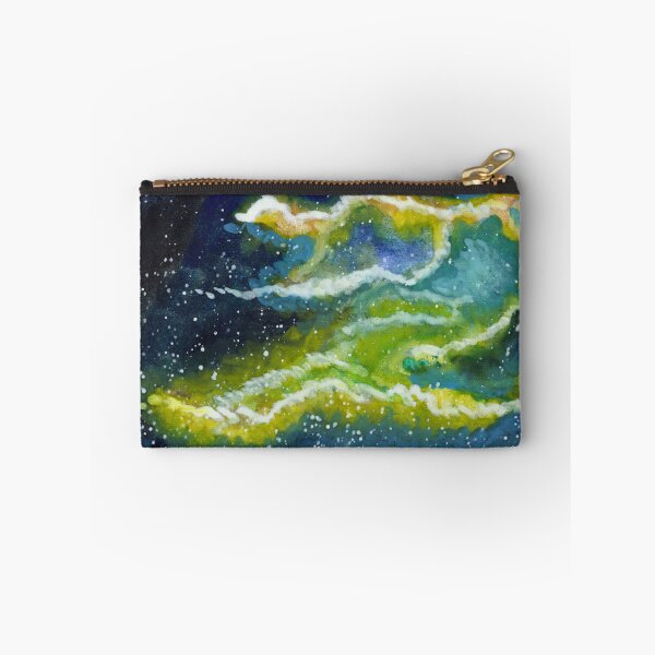Item preview, Where Light Becomes Matter, Emerald Cosmic Watercolour designed and sold by ArithraStudio.