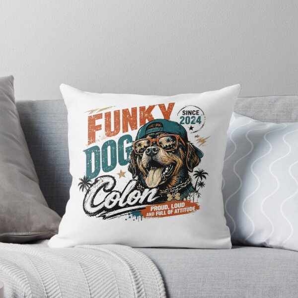 Item preview, Funky Dog Colón Since 2024 Proud Loud And Full Of Attitude Dog Owner Pet Canine designed and sold by Star3NowForMe.