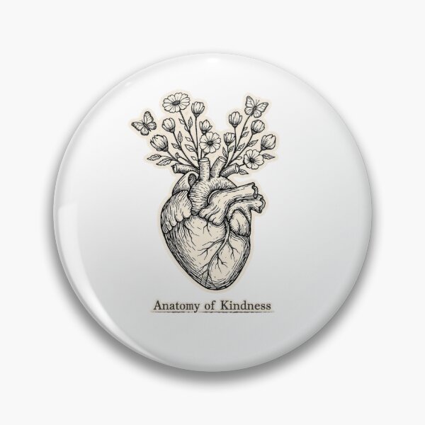 Item preview, Anatomy Of Kindness Floral Heart Mental Health Art designed and sold by Timeless Junction.