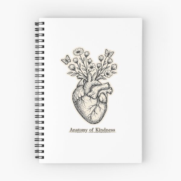 Item preview, Anatomy Of Kindness Floral Heart Mental Health Art designed and sold by Timeless Junction.