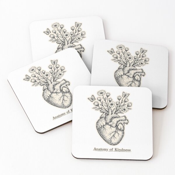 Item preview, Anatomy Of Kindness Floral Heart Mental Health Art designed and sold by Timeless Junction.