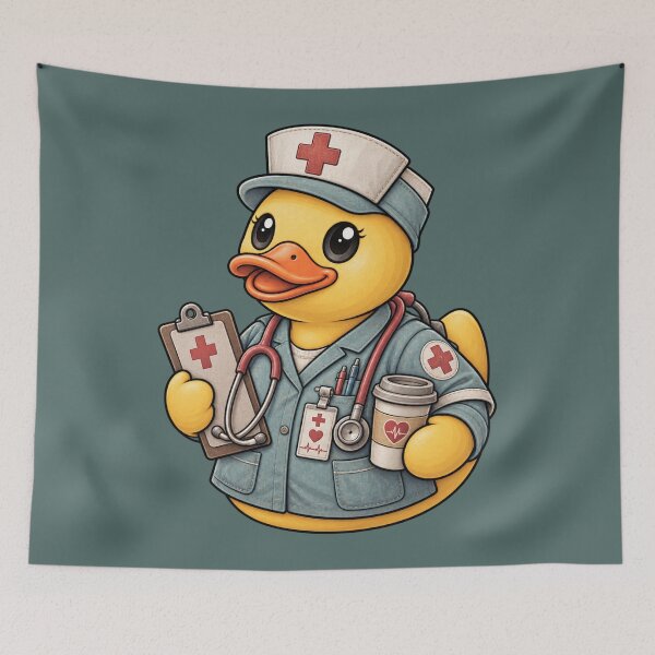 Item preview, Rubber Duck Nurse – Vintage Edition designed and sold by BROHLine Studio.