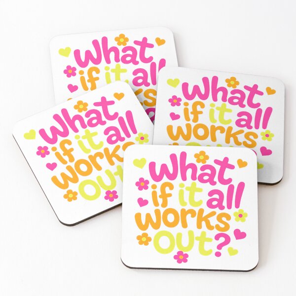 Item preview, What If It All Works Out Positive Thinking Motivation Inspiration designed and sold by Star3NowForMe.