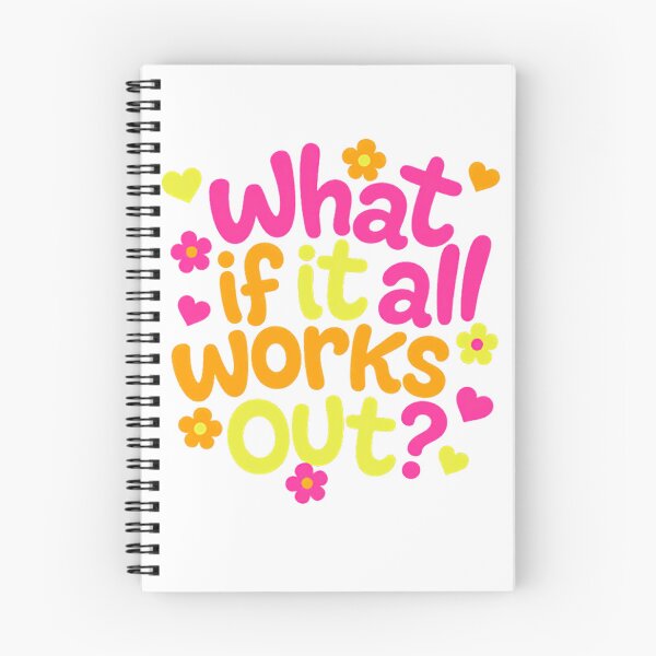 Item preview, What If It All Works Out Positive Thinking Motivation Inspiration designed and sold by Star3NowForMe.