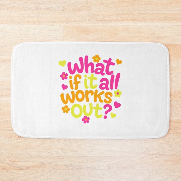Item preview, What If It All Works Out Positive Thinking Motivation Inspiration designed and sold by Star3NowForMe.