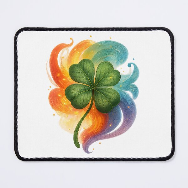 Item preview, Four Leaf Clover – Colorful Lucky Symbol designed and sold by Yomere.