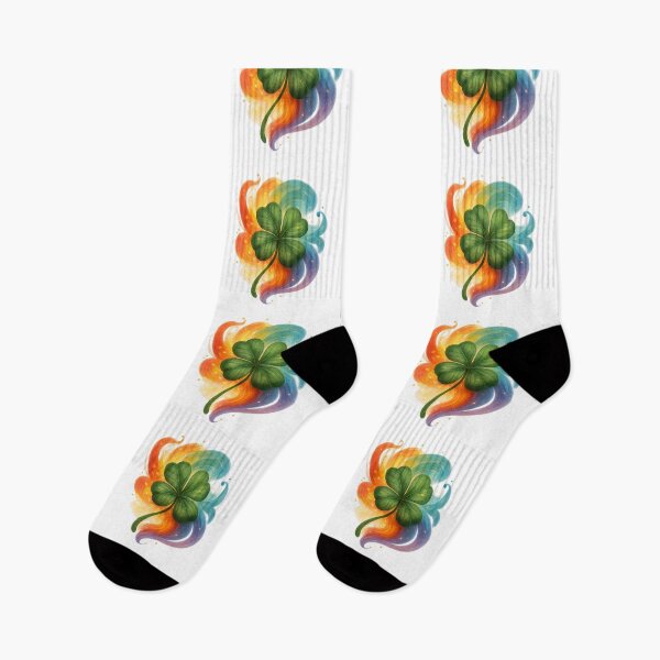 Item preview, Four Leaf Clover – Colorful Lucky Symbol designed and sold by Yomere.