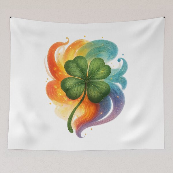 Item preview, Four Leaf Clover – Colorful Lucky Symbol designed and sold by Yomere.
