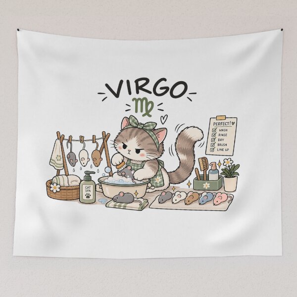 Item preview, Virgo Cat – Perfectly Purrfect designed and sold by NucciCollective.