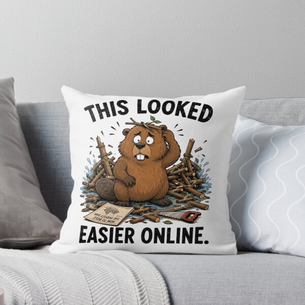 Item preview, This Looked Easier Online Funny Beaver T-Shirt | Everyday Chaos Club designed and sold by Kiinaaa.