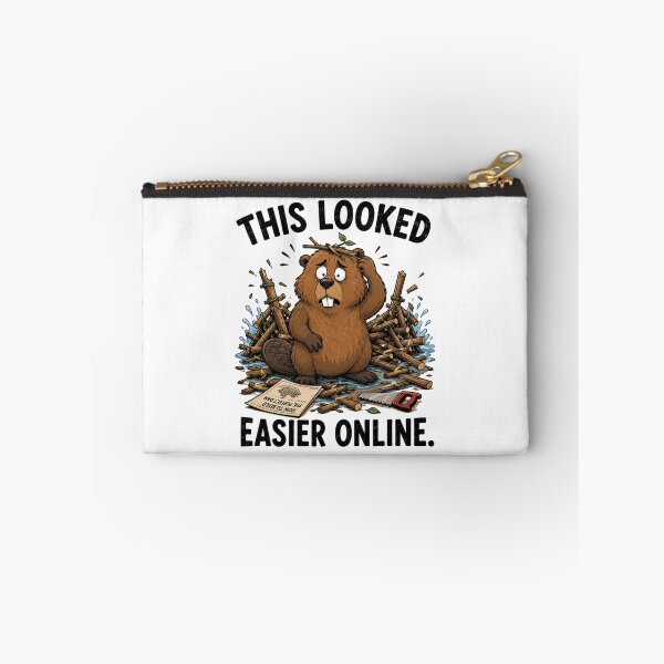 Item preview, This Looked Easier Online Funny Beaver T-Shirt | Everyday Chaos Club designed and sold by Kiinaaa.
