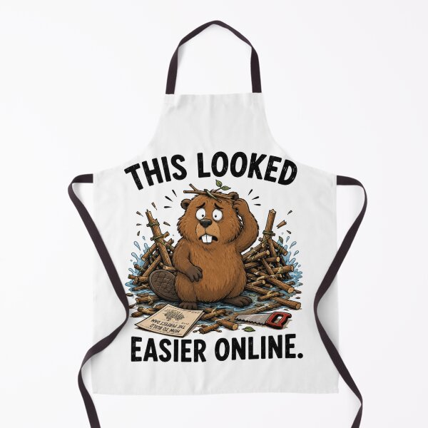 Item preview, This Looked Easier Online Funny Beaver T-Shirt | Everyday Chaos Club designed and sold by Kiinaaa.