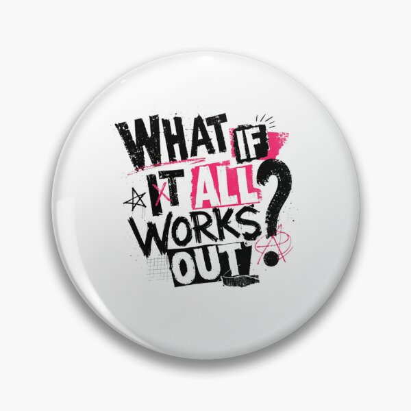 Item preview, What If It All Works Out Optimism Motivational Positive Thinking Dreamer designed and sold by Star3NowForMe.
