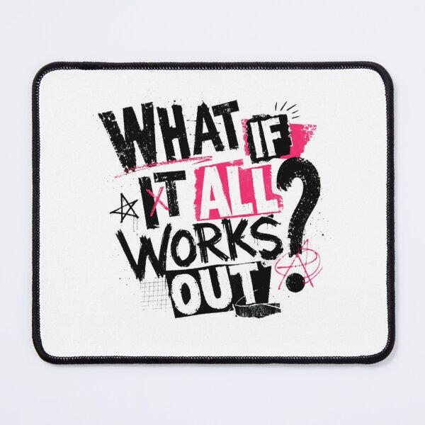 Item preview, What If It All Works Out Optimism Motivational Positive Thinking Dreamer designed and sold by Star3NowForMe.