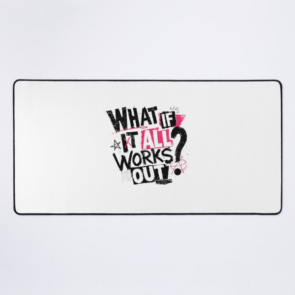 Item preview, What If It All Works Out Optimism Motivational Positive Thinking Dreamer designed and sold by Star3NowForMe.