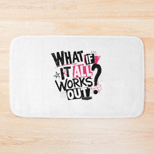 Item preview, What If It All Works Out Optimism Motivational Positive Thinking Dreamer designed and sold by Star3NowForMe.