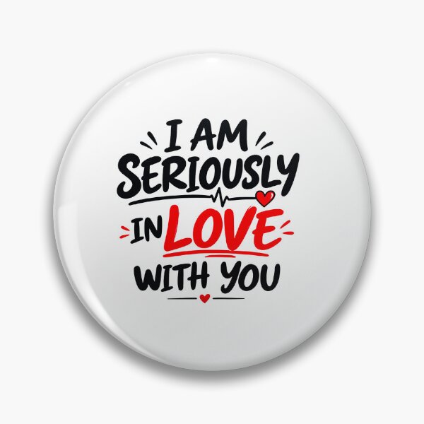 Item preview, I Am Seriously In Love With You – Cute Romantic Love Typography designed and sold by Lovestickerco.