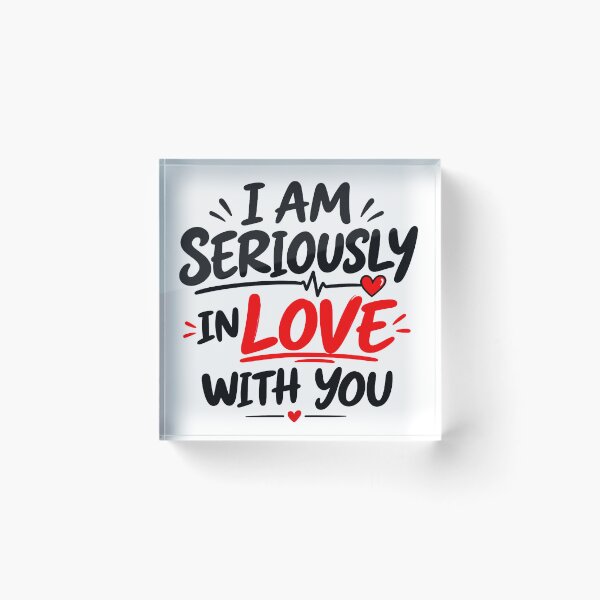 Item preview, I Am Seriously In Love With You – Cute Romantic Love Typography designed and sold by Lovestickerco.
