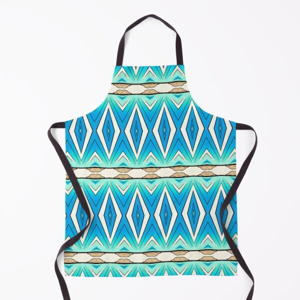 Item preview, Turquoise Geometric Tribal Pattern designed and sold by PoloPrintsUK.