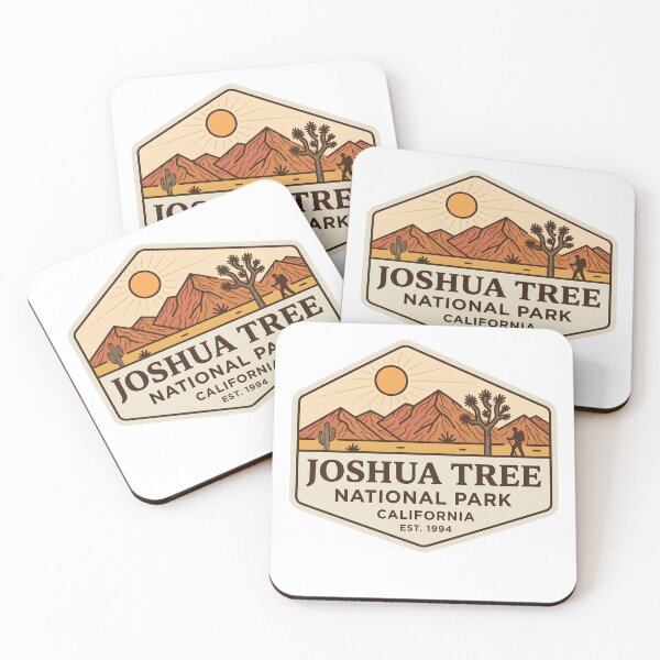 Item preview, Joshua Tree National Park California Retro Desert Hiker Badge designed and sold by LittleArij.