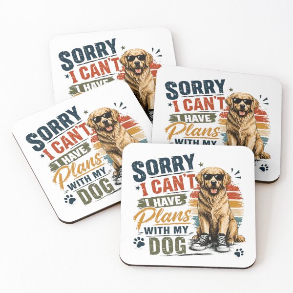 Item preview, Sorry I Can't I Have Plans With My Dog Golden Retriever Lover Pet Parent designed and sold by Star3NowForMe.