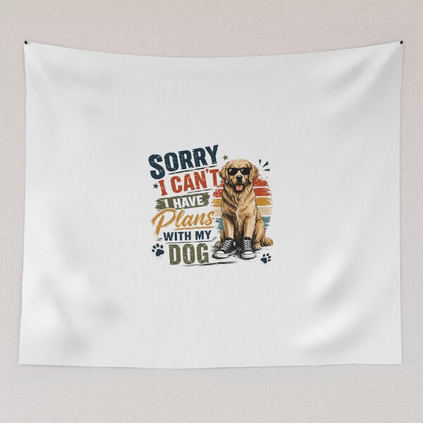 Item preview, Sorry I Can't I Have Plans With My Dog Golden Retriever Lover Pet Parent designed and sold by Star3NowForMe.