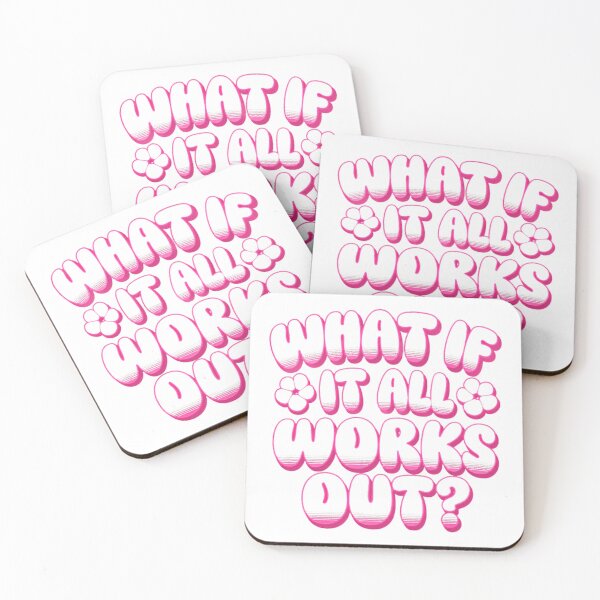 Item preview, What If It All Works Out Positive Affirmation Optimistic Motivation Self Care Inspiration designed and sold by Star3NowForMe.