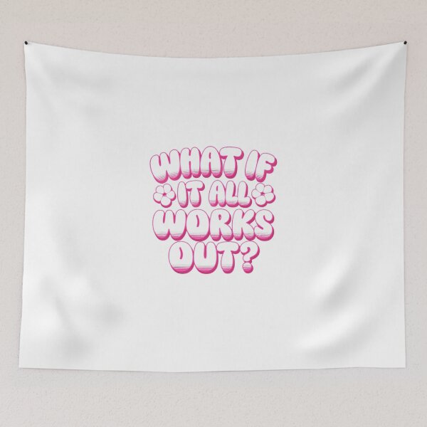 Item preview, What If It All Works Out Positive Affirmation Optimistic Motivation Self Care Inspiration designed and sold by Star3NowForMe.