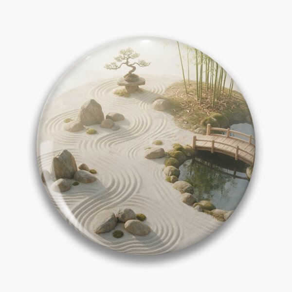 Item preview, Miniature Zen Garden Pond 3D Illustration designed and sold by @VIRAT DESIGNER@.