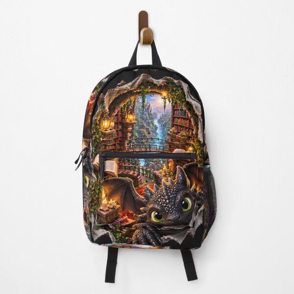Item preview, 3D Baby Dragon Magical Library designed and sold by AI-Only Creations.
