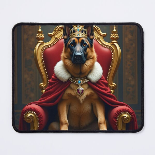 Item preview, ROYAL GERMAN SHEPHERD KING DOG PORTRAIT designed and sold by PawsStudioAU.