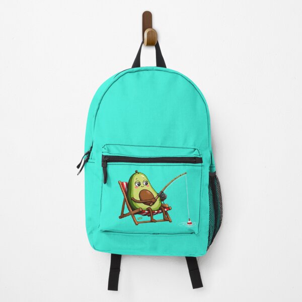Item preview, Lazy Avocado Chilling & Fishing – Funny Beach Cartoon designed and sold by YOFANTZ!.