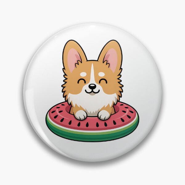 Item preview, Corgi Watermelon Floatie designed and sold by KD Merch.