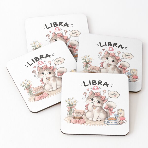 Item preview, Libra Cat – Pretty, Peaceful & Purrfect designed and sold by NucciCollective.