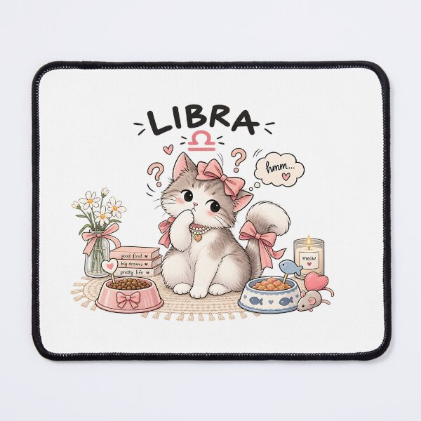 Item preview, Libra Cat – Pretty, Peaceful & Purrfect designed and sold by NucciCollective.