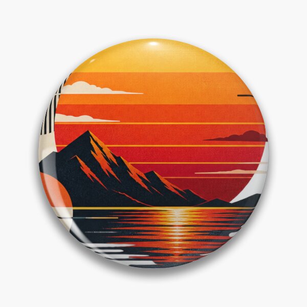 Item preview, Sunset Grid – Retro Geometric Minimalist Design designed and sold by VasiArtLab.