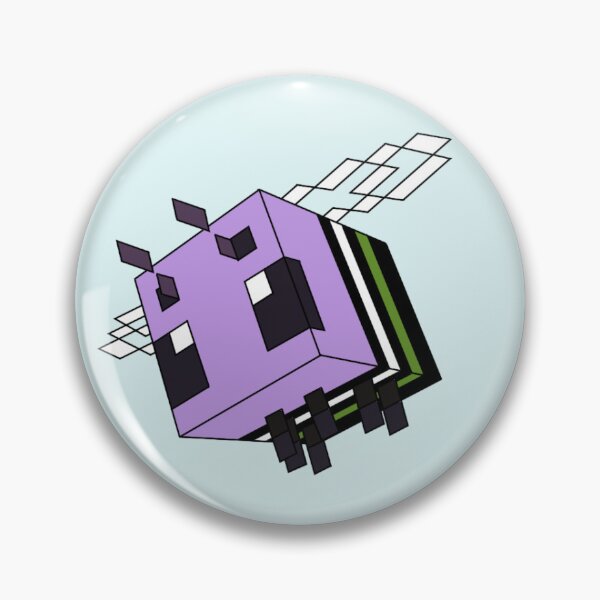 Item preview, Genderqueer Minecraft Bee – Minecraft Pixel Art designed and sold by DesgnsxGifts.
