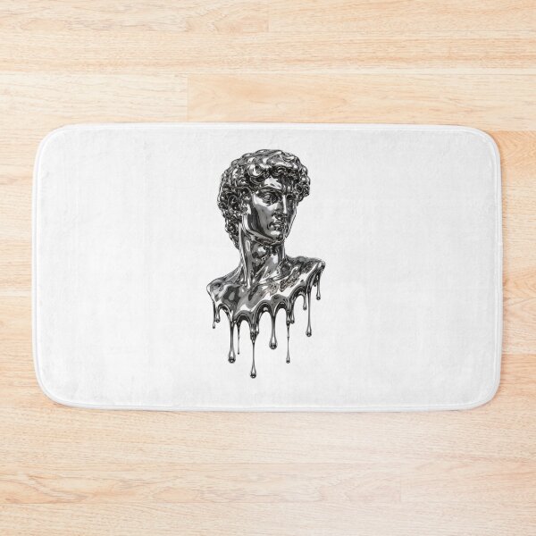 Item preview, Melting Statue David Metallic Vaporwave Art designed and sold by Bhinfy.