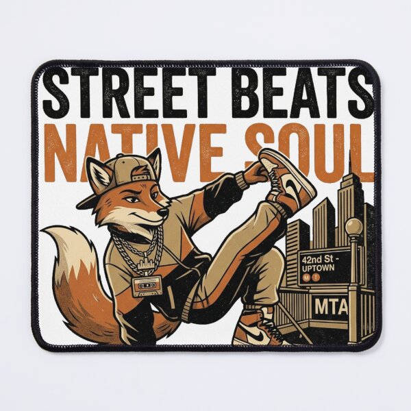 Item preview, City Motion Street Beats – Native Soul Hip Hop Fox designed and sold by @SHINTOSARTSTORE.