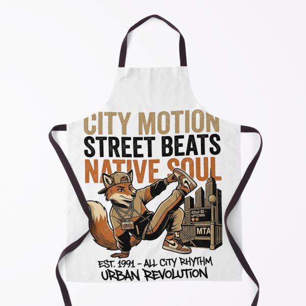 Item preview, City Motion Street Beats – Native Soul Hip Hop Fox designed and sold by @SHINTOSARTSTORE.